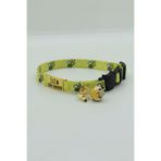caramelos Güvenlik Kilit İsimli Kedi Tasması-Sallanmayan İsimlik-Çelik Kedi Künyesi- Kedi isimlik-Safety Click DESEN-18-Tek Ebat