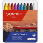 Caran D'ache Neocolor 10'Lu Wax Pastel Boya