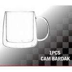 Carat Borosilikat Cam Kupa 1 Adet 260 ml. Bardak KRD009