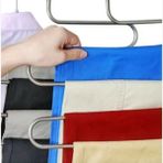 Carat Home 5 Katlı Metal Pantolon Eşarp Askısı Gardrop Askılık - Krom