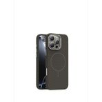Carbon Pulse iPhone 16 Pro Magsafe Uyumlu Kahverengi Telefon Kılıfı