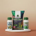 Carbonado Coco Peat 10 L + Sıvı Bitki Besini 250 ml + Sıvı Deniz Yosunu 250 ml Gelişim Paketi