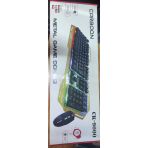 Carboon Ck-9000 Oyuncu Metalik Hisli Kablolu Klavye Mouse Set