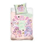Carbotex My Little Pony Çocuk nevresim takımı, bebek nevresim takımı, çocuk nevresim takımı, 100 x 135 cm + 40 x 60 cm, pembe, (MLP212101)
