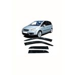 Carda Ford C-max 2007 Cam Rüzgarlığı 4 Parça Montaj Bantları Üzerinde Esnek Malzeme Parlak Siyah Şık