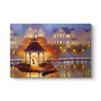Çardak Altında Işıklı Gece Tablosu 100 x 70