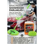 cardarb Oto Dış Detaylı Yıkama Seti 5L Oto Şampuan Mikrofiber Teleskopik Mop