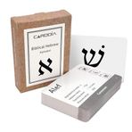 CARDDIA | İncil İbranice Alfabe Eğitim Bilgi Kartları | Ünsüzleri içerir, Ünlüler, Dağlık, ve Son Formlar