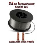 cardpro Gazsız gazaltı kaynak teli 0.8 mm 1 kg (2 adet uç Hediye)