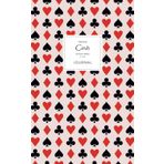 Cards Journal - Dotted Pages - 5x8 - Premium: (Red Fade Edition) Playing Cards Journal 96 dot grid pages (5x8 inches / 12.7x20.3cm / Junior Legal Pad / Nearly A5)