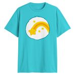 Care Bears Klasik Cadılar Bayramı Kostümü Unisex Yetişkin Tişört, Aqua Dilek Ayı, S