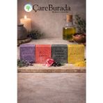 Çare Burada Çareburada Sabun Seti 4'lü - Lavanta & Gül & Ardıç Katranı & Kükürt