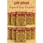 Çare Burada karıncatozu10adet Karınca Tozu ×10 Adet (Kene & Bit & Pire & Tahta Kurusu & Hamam Böceği)