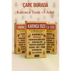 Çare Burada karıncatozu3adet Karınca Tozu ×3 Adet (Kene & Bit & Pire & Tahta Kurusu & Hamam Böceği)