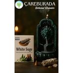 Çare Burada White Sage Geri Akış Tütsüsü + Aslan Ağzı Seramik Şelale Tütsülük