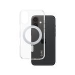 CARE by PanzerGlass Feature iPhone 16 MagSafe Uyumlu Şeffaf Gümüş Ayaklı Telefon Kılıfı