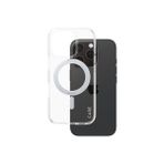 CARE by PanzerGlass Feature iPhone 16 Pro MagSafe Uyumlu Şeffaf Gümüş Ayaklı Telefon Kılıfı