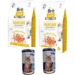 Care Haircare Deri ve Tüy Sağlığı Için Tahılsız Yetişkin Kedi Maması2kgx2=4kg+Somonlu Yaşmamax2