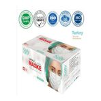 Care Tek Kullanımlık Üç Katlı Cerrahi Maske Telli 2li (100 Adet) Ymr01