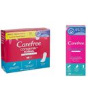 Carefree Normal Cotton Parfümsüz 100'lü Günlük Ped ve Carefree, Günlük Ped, Pamuklu, Parfümsüz, 20'li
