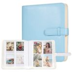 Carehabi 256 cepli fotoğraf albümü, Fujifilm Instax mini film, Polaroid çinko fotoğraf kağıdı, Kodak çinko fotoğraf kağıdı, HP Sprocket fotoğraf kağıdı ile uyumlu (mavi)