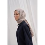 Carell Organik Kırışık Şal Füme Çok Renkli