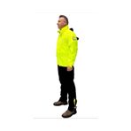 Caretech Ct-neonpro Motosiklet Yağmurluk Astarlı Kapüşonlu Reflektörlü Çantalı Su Rüzgar Geçirmez Large