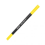 Caretta Twinliner 0.4 mm-1.0 mm Sarı Çift Uçlu Keçeli Kalem