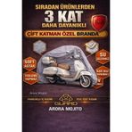 CarGuard Arora Mojito 50cc ve 125cc Uyumlu Fitilli Motosiklet Brandası Motor Örtüsü - Arka Çanta Uyumlu