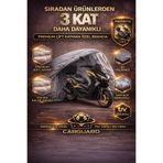 CarGuard Kuba Newcity 50 cc ve 125 cc Uyumlu. Fitilli Motosiklet Brandası Motor Örtüsü - Arka Çanta Uyumlu