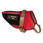Carhartt Evcil Hayvan Yelekleri, Naylon Yırtılmaz Servis Köpek Koşumu, S, Yüksek Riskli Kırmızı/Carhartt Kahverengi, Small