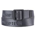 Carhartt Youth Standard, Casual Rugged Belts, Available in Multiple Styles, Colors & Sizes, Nylon Webbing Ladder Lock (Gravel), X-Large