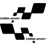 Carina Sport Sticker - Carina Sticker - Toyota Sticker - Kapı Altı Sticker - Oto Sticker - Araba Sticker - 50cm X 20cm - Siyah