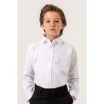 Carino's Kids Erkek Çocuk Gömlek Basic Düz Uzun Kollu - Beyaz - 3 Yaş