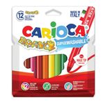 Carioca 42755 Bravo 12'li Süper Yıkanabilir Keçeli Kalem