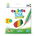 Carioca 42787 24'lü Tita Üçgen Kuru Boya Kalemi