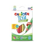 Carioca 42791 Tita 12 Renk Jumbo Üçgen Kuru Boya