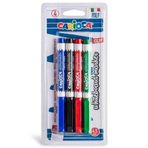 Carioca 42878 4 Renk 4'lü Blisterli 4.5 mm Beyaz Tahta Kalemi