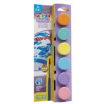 Carioca 43185 Tempera Boya Süper Yıkanabilir 25mlx6 Pastel Renk