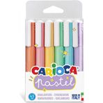 Carioca 6'lı Pastel İşaretleme Fosforlu Kalem