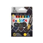 Carioca 8'li Metalik Jumbo Üçgen Mum Boya Kalemi