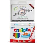 Carioca Akademi Çocuk Funny Mat Mini Set&carioca Joy 24'lü Keçeli Kalem Seti - Çok Renkli