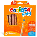 Carioca Baby Jumbo Ahşap Gövdeli 10'lu Boya Kalemi