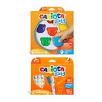 Carioca Baby Teddy Şekilli Kirletmeyen 6'lı Mum Boyalar