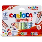 Carioca Damgalı Keçeli Boya Kalemi 12'li