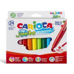 Carioca Jumbo 24'lü Süper Yıkanabilir Keçeli Boya Kalemi