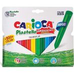 carioca jumbo üçgen elleri kirletmeyen yıkanabilir pastel boya 12 renk 42671 - Yok