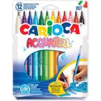 CARIOCA Keçeli Boya Kalemi Acquarell Fırça Uçlu 12 Renk 42747