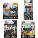 Carioca Metalik Seri Kuruboya + Pastel Boya + Keçeli Boya + Guaj Boya 4'lü Set
