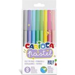 Carioca Pastel Renkler 8'li Süper Yıkanabilir Keçeli Boya Kalemi